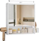EUGAD Spiegelschrank mit LED-Beleuchtung Schwarz/Weiß Bild 2