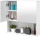 EUGAD Spiegelschrank Weiß mit 5 Fächern und Spiegel Bild 2