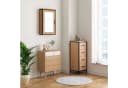 EUGAD Hochschrank mit 4 Schubladen Braun/Schwarz Metall Bild 5