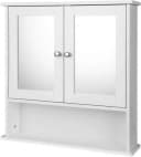 EUGAD Spiegelschrank Hängeschrank mit Tür Weiß/Grau Bild 2