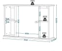 EUGAD Badezimmerspiegelschrank Bambus 55x35,5x14 cm Bild 3