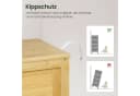 EUGAD Badkommode Bambus 4 Schubladen 30x80x30 cm Bild 5