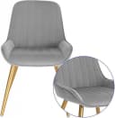 EUGAD Esszimmerstuhl 4er Set Retro Samt Metallbeine Bild 5