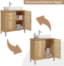 EUGAD Waschbeckenunterschrank Bambus Bild 5