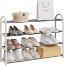 EUGAD Schuhregal 4-Ebenen Metallrohrgestell für Flur, Wohnzimmer, Schlafzimmer Bild 2