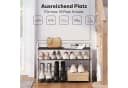 EUGAD Schuhregal 4-Ebenen Metallrohrgestell für Flur, Wohnzimmer, Schlafzimmer Bild 4
