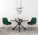 EUGAD Esszimmerstuhl 2er Set Retro Samt Metallbeine Bild 1