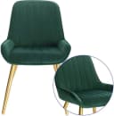 EUGAD Esszimmerstuhl 2er Set Retro Samt Metallbeine Bild 5