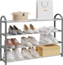 EUGAD Schuhregal 4-Ebenen Metallrohrgestell Bild 2