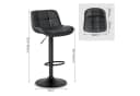 EUGAD Barhocker 2er Set Kunstleder höhenverstellbar 360° drehbar Bild 3