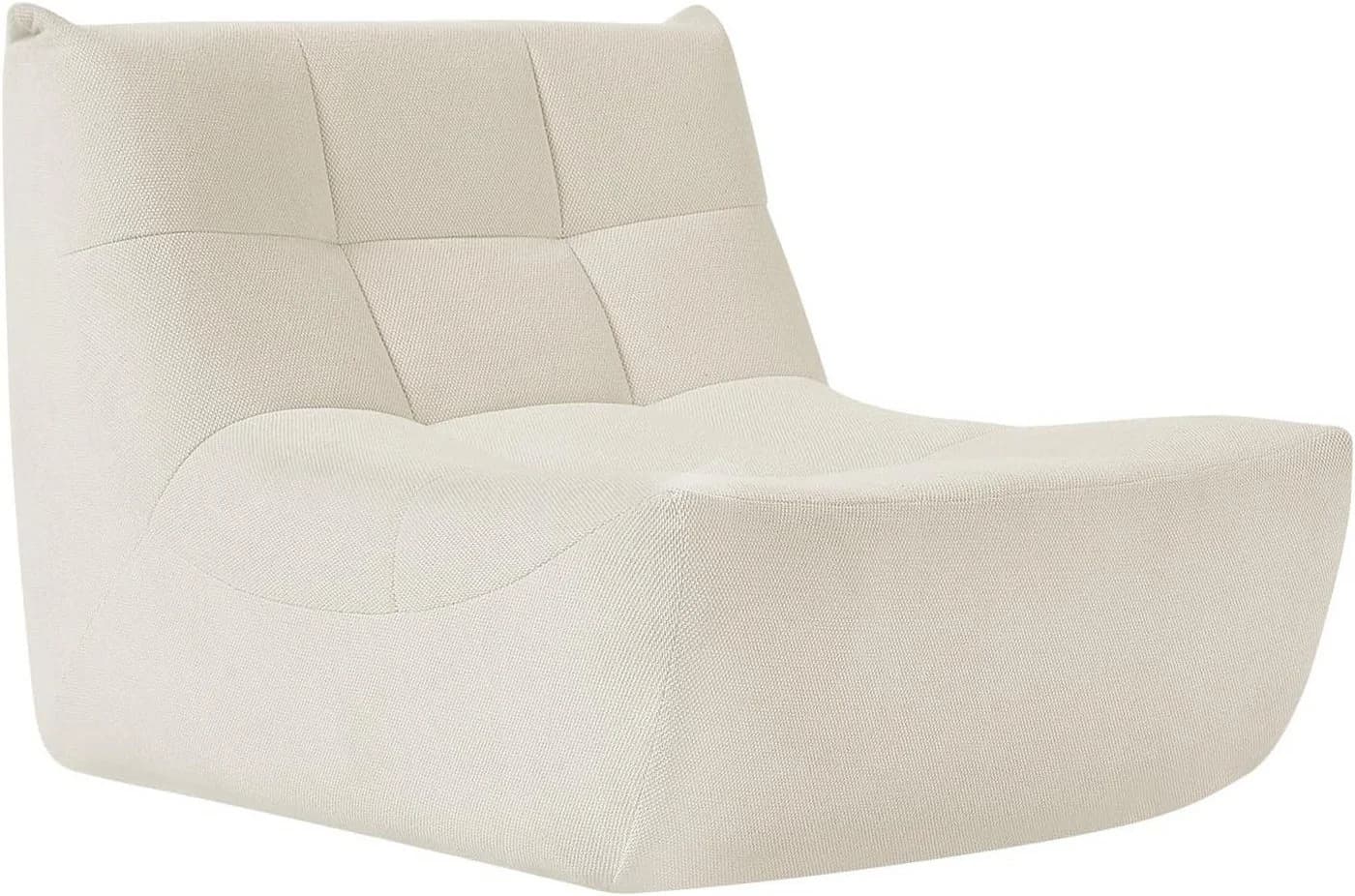 EUGAD Relaxsessel mit Rückenlehne Beige Frottee - Bild 2