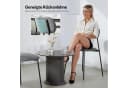 EUGAD Esszimmerstuhl 4er Set Metallbeine Leinensitz grau/schwarz Bild 5
