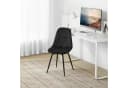 EUGAD Esszimmerstuhl 4er Set Schwarz Grau Braun Drehstuhl Bild 4