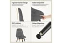 EUGAD Esszimmerstuhl 4er Set Schwarz Grau Braun Drehstuhl Bild 5
