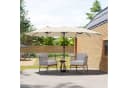 EUGAD Sonnenschirm Outdoor UPF50+ mit Kurbelmechanismus Bild 1