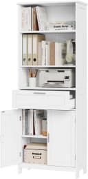 EUGAD Hochschrank 1-St. Weiß Mehrzweckschrank Bild 2