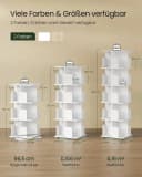 EUGAD Bücherregal 4 Ebenen 360° Drehbar MDF Bild 3