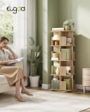 EUGAD Bücherregal 360° drehbar 4 Ebenen MDF Bild 4