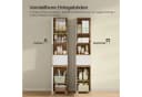 EUGAD Badkommode Hochschrank schmal Weiß/Braune Holzoptik Bild 4