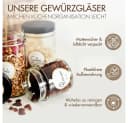 MOYO Gewürzglas Set 12-tlg. Glas mit 24 Etiketten Bild 1