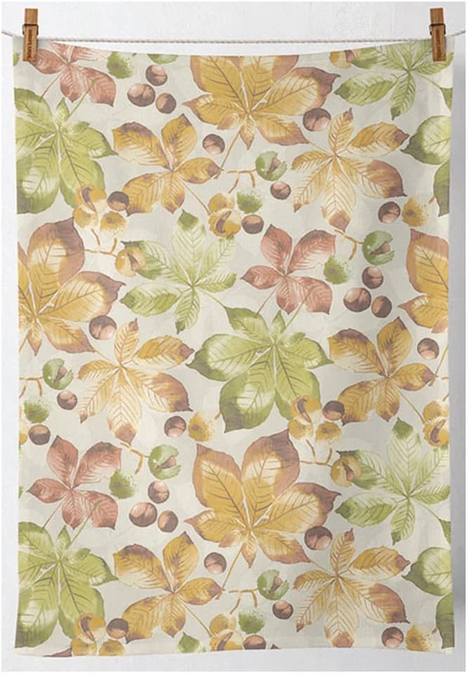 Ambiente® Geschirrtuch Castanea 2-tlg. Baumwolle Braun Kastanienmuster - Bild 2