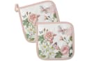 Ambiente® Topflappen Amelia 2-tlg. Rosa/Weiß Rosenmotiv Bild 2