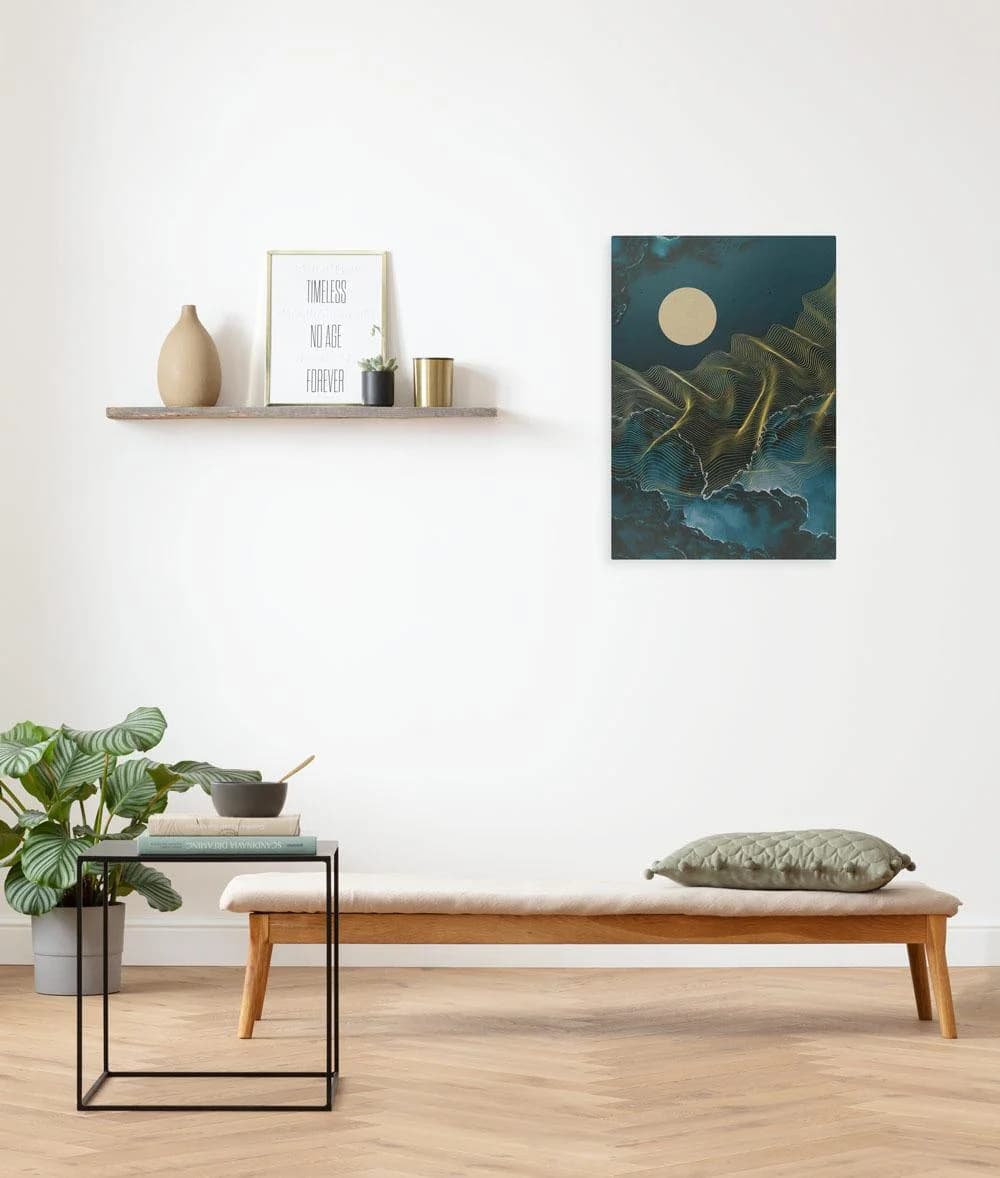 Komar Leinwandbild Moon Waves 40x60 cm bunt