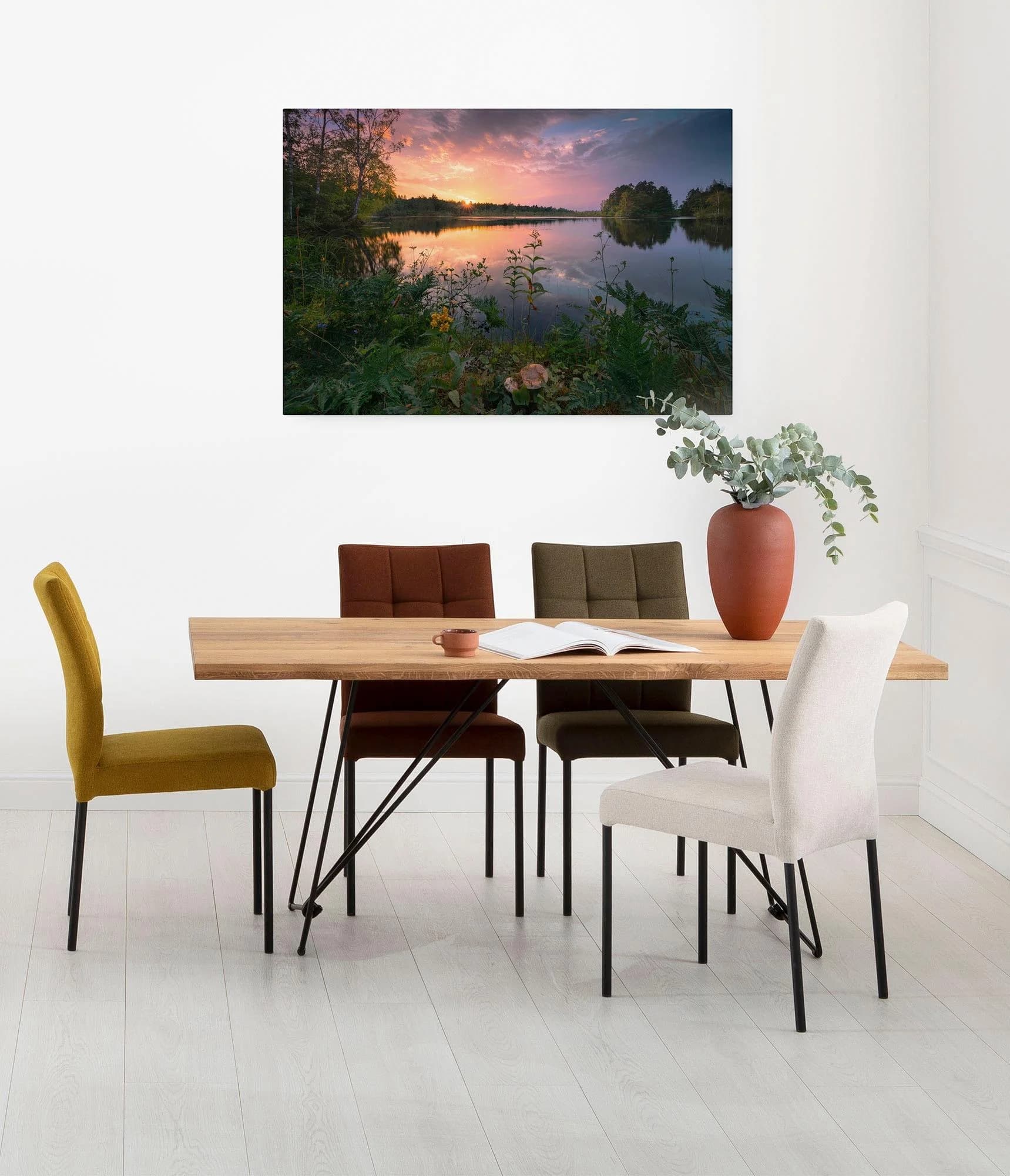 Leinwandbild KOMAR Abends in Schweden 90x60 cm Bunt