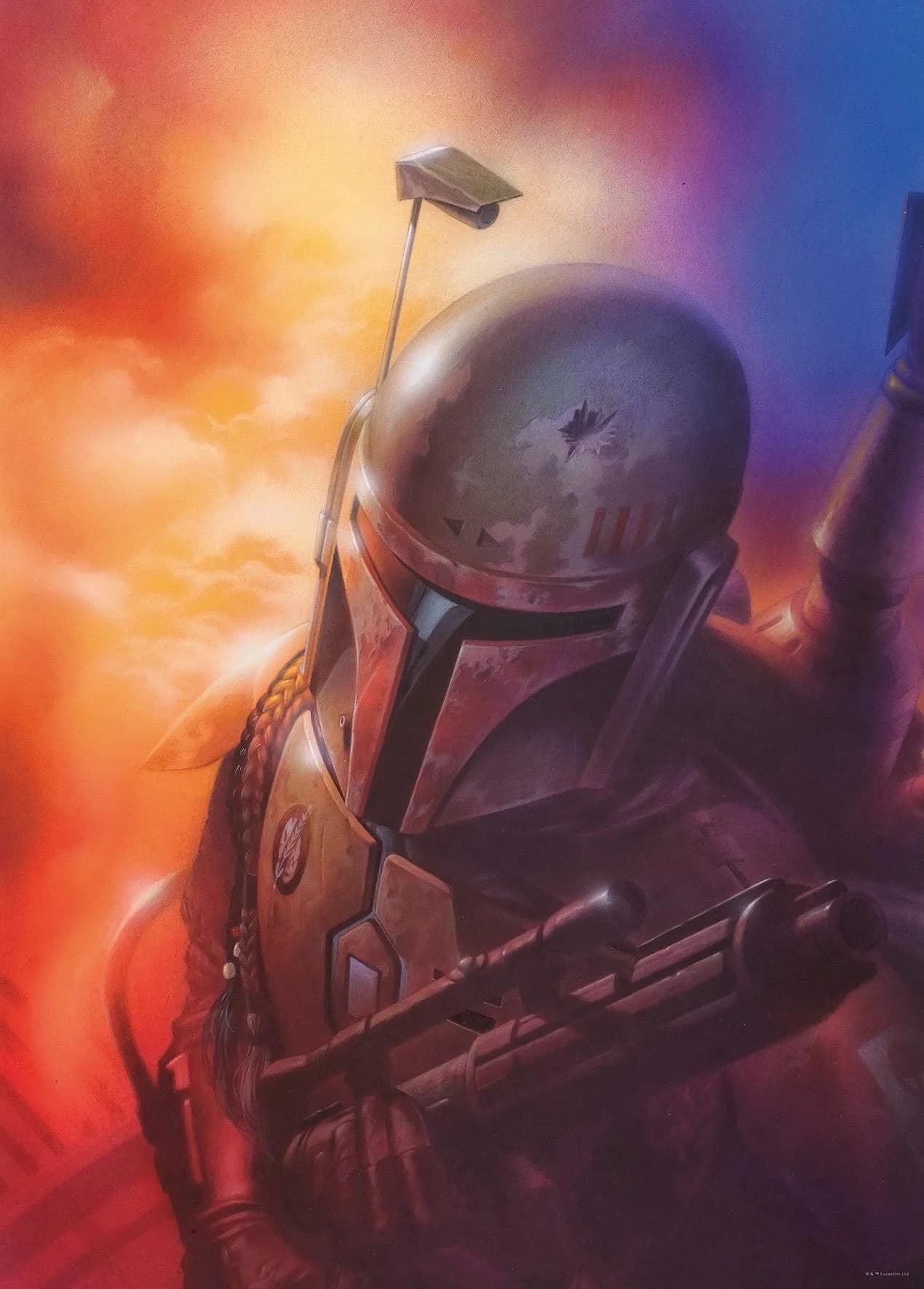 Bild KOMAR Star Wars Mandalorian Wandbild bunt