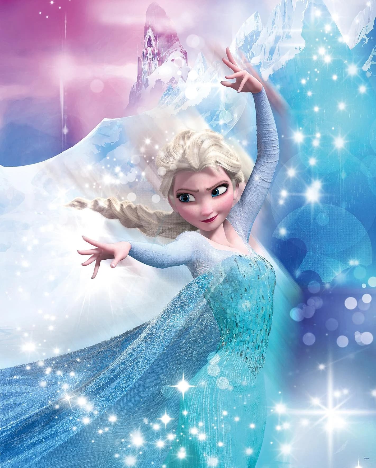 Bild KOMAR Frozen 2 Elsa Action bunt 40x50 cm