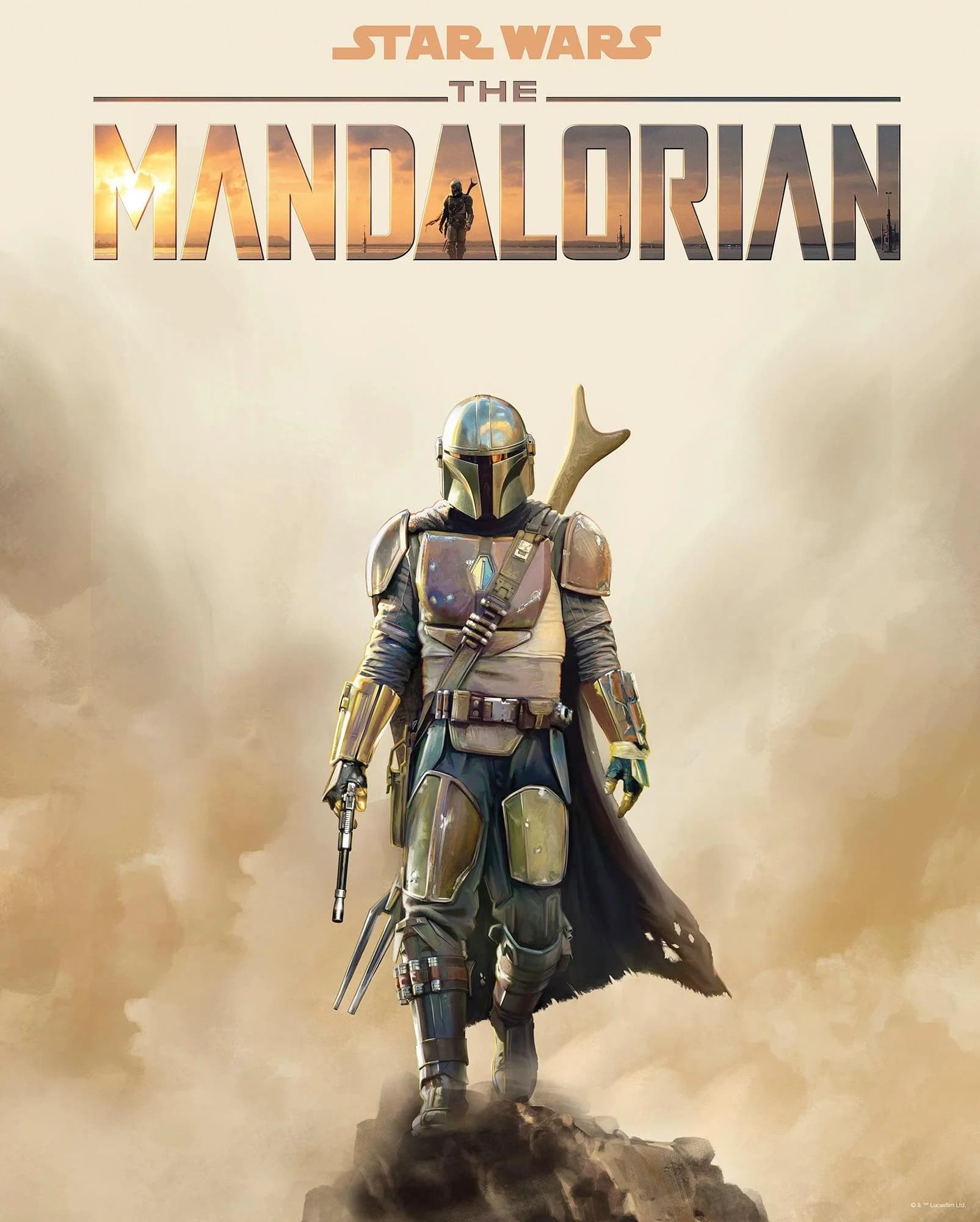 Komar Mandalorian Movie Poster Bunt Wandbild Kinderzimmer