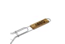 ToCi Grillguthalter 4 Stk. Fisch-Griller mit Holzgriff klappbar silber Bild 2