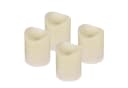 ToCi LED-Kerze 4er Set Echtwachs mit Timer Creme Bild 2