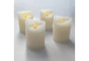ToCi LED-Kerze 4er Set Echtwachs mit Timer Creme Bild 5