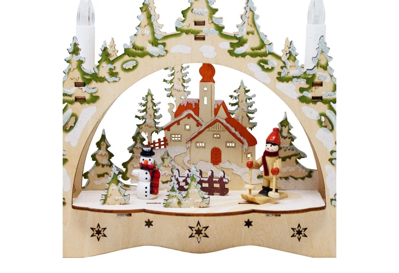 ToCi LED Schwibbogen mit 5 LED-Kerzen Weihnachts-Dekoration - Bild 5