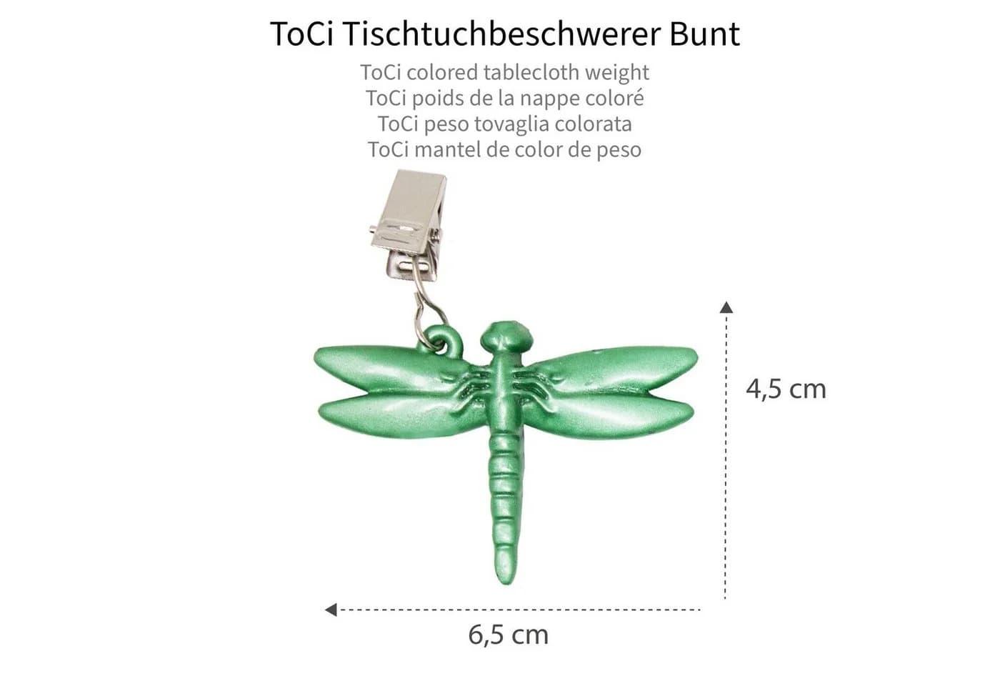 ToCi Tischtuchklammer 8er Set Bunt Edelstahl Tischdeckenbeschwerer - Bild 5