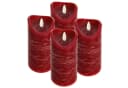 ToCi LED-Kerze Echtwachs Timer Schwarzer Docht Rot Bild 2