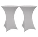 Lumaland Stehtischhussen 2er Set Schwarz, Weiß, Grau 70-75cm & 80-85cm Bild 2