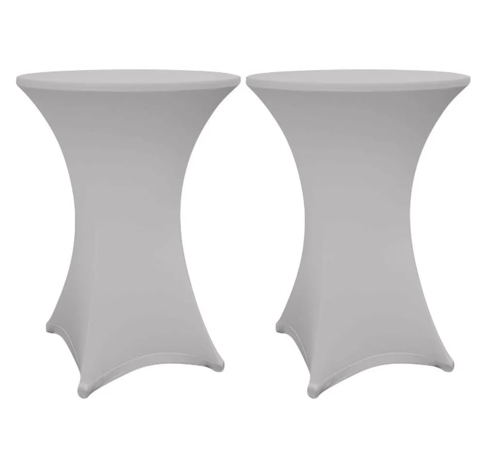 Lumaland Stehtischhussen 2er Set Schwarz, Weiß, Grau 70-75cm & 80-85cm - Bild 2