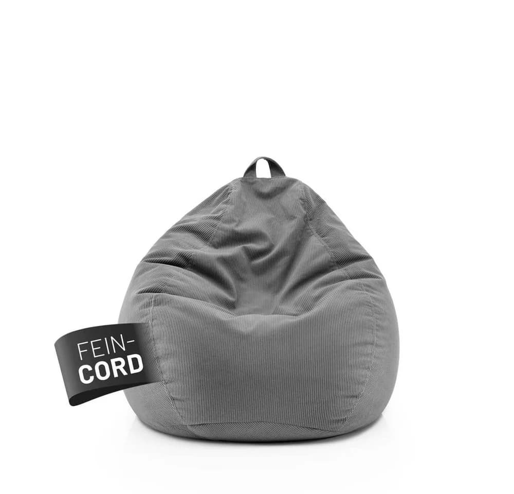 Lumaland Sitzsack Comfort Line Feincord Grau - Bild 2