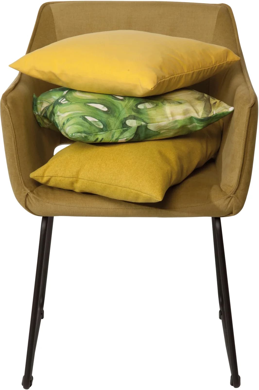 SIT T-VELVET Armchair Schalenstuhl Gold Mustard Samt