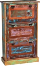 Schuhschrank SIT Riverboat Bunt Massivholz 3 Klappen Bild 3