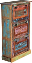 Schuhschrank SIT Riverboat Bunt Massivholz 3 Klappen Bild 4