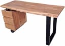 SIT Schreibtisch Albero Massivholz Akazie mit Baumkante Bild 3