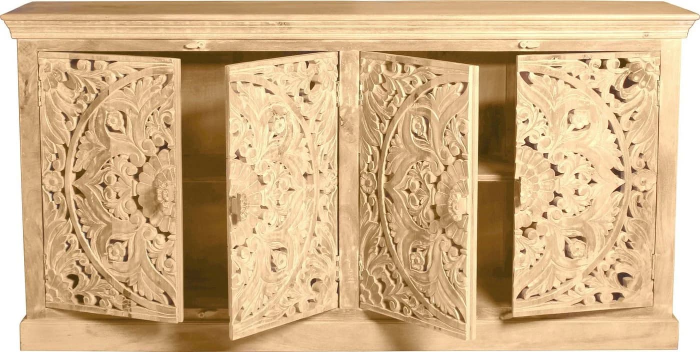 SIT Sideboard Massivholz Recyceltes Altholz Beige Natur - Bild 3
