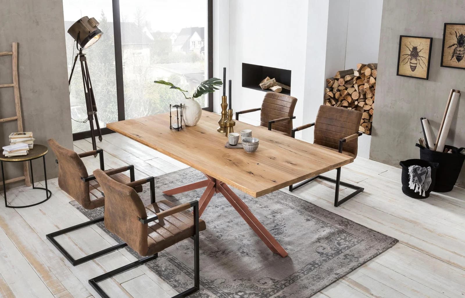 SIT Esstisch Tops&Tables Wildeiche Natur Braun 200 cm