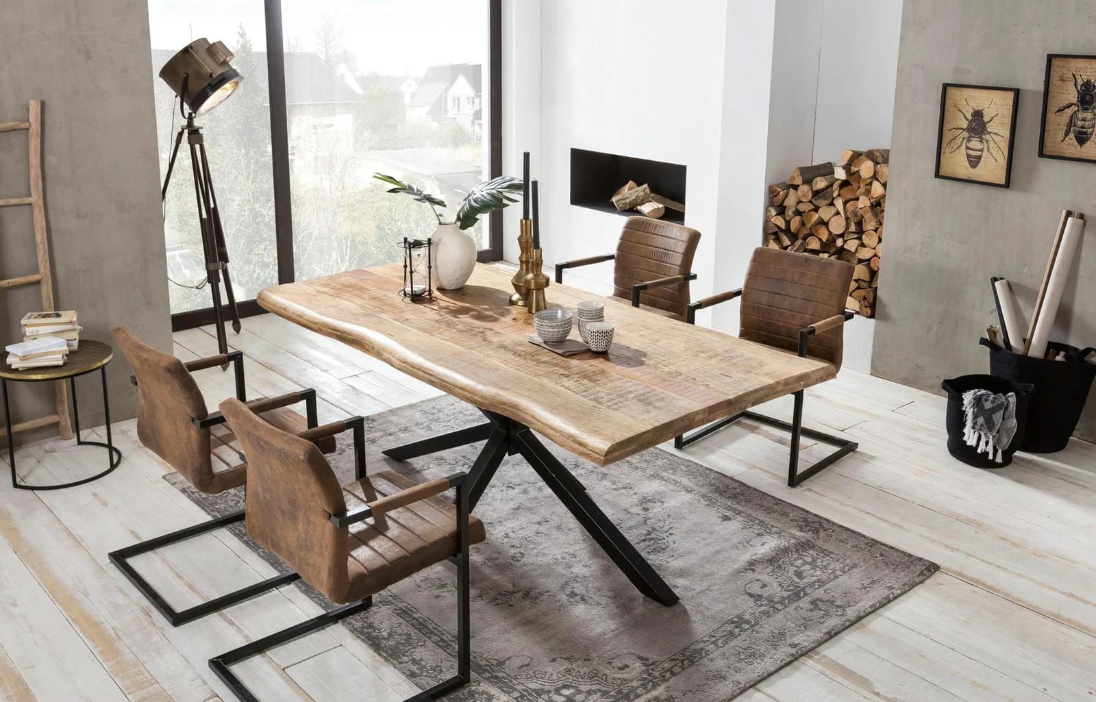 Esstisch SIT "Tops&Tables" Massivholz Baumkante