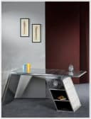 SIT Schreibtisch AIRMAN Silber Factory Design mit Stauraum Bild 3