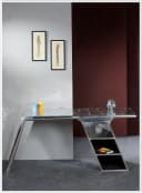 SIT Schreibtisch AIRMAN Silber Factory Design mit Stauraum Bild 4