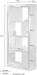 SIT AIRMAN Regal Industrial Design Silber Mangoholz Alu Bild 3